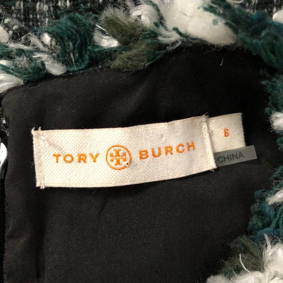 Tory Burch Norfolk Horseback Tweed A-Line Dress - Picture 9 of 16